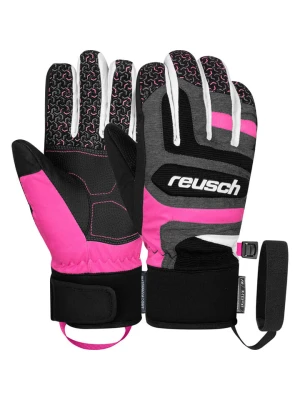 Reusch Rękawiczki funkcyjne "Chris" w kolorze różowo-szarym rozmiar: 4