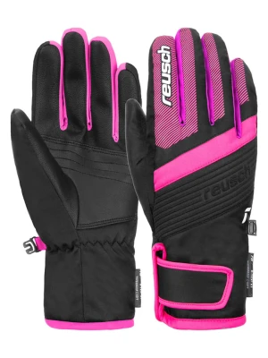 Reusch Rękawiczki funkcyjne "Duke" w kolorze czarno-różowym rozmiar: 5,5