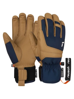 Reusch Rękawiczki funkcyjne "Experience" w kolorze jasnobrązowo-granatowym rozmiar: 11