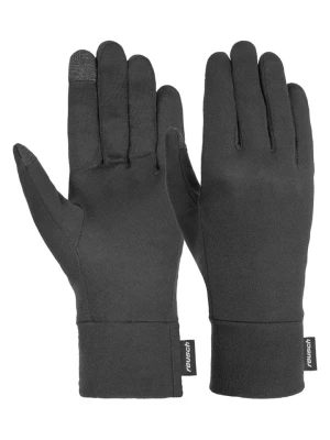 Reusch Rękawiczki funkcyjne "Silk liner TOUCH-TEC" w kolorze antracytowym rozmiar: 7