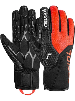 Reusch Rękawiczki funkcyjne "Worldcup Warrior Speedline" w kolorze czarno-czerwonym rozmiar: 7,5