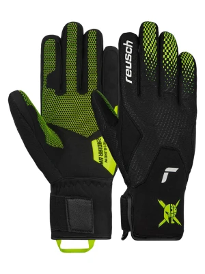 Reusch Rękawiczki funkcyjne "Worldcup Warrior Speedline" w kolorze czarno-zielonym rozmiar: 8,5
