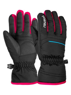 Reusch Rękawiczki narciarskie "Alan" w kolorze czarno-różowym rozmiar: 6