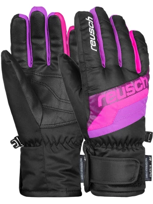 Reusch Rękawiczki narciarskie "Dario R-TEX® XT Junior" w kolorze czarno-różowym rozmiar: 4,5