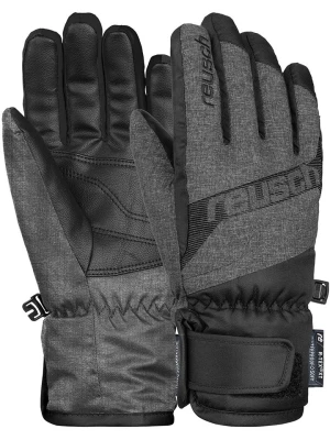 Reusch Rękawiczki narciarskie "Dario R-TEX® XT Junior" w kolorze czarno-szarym rozmiar: 4,5