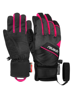 Reusch Rękawiczki narciarskie "Ferdi R-TEX® XT Junior" w kolorze różowo-czarnym rozmiar: 5,5