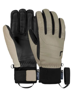 Reusch Rękawiczki narciarskie "Highland" w kolorze beżowym rozmiar: 8,5