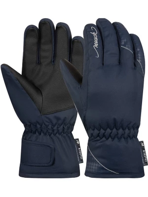 Reusch Rękawiczki narciarskie "Sarah R-TEX® XT Junior" w kolorze granatowym rozmiar: 5