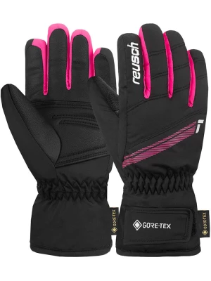 Reusch Rękawiczki narciarskie "Tommy GORE-TEX Junior" w kolorze czarno-różowym rozmiar: 5