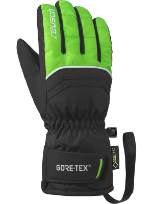 Reusch Rękawiczki narciarskie "Tommy GTX®" w kolorze czarno-zielonym rozmiar: 5,5