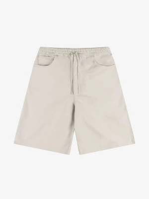 Reverse krótkie spodenki baggy męskie beżowe Klasyk