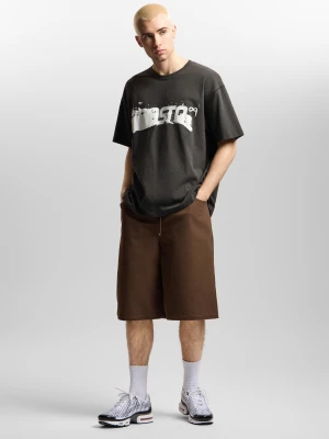 Reverse krótkie spodenki baggy męskie brązowe Klasyk