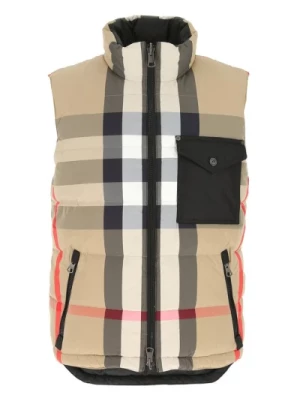 Reversible Check Puffer Gilet Vest Burberry