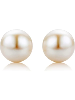 Revoni Kolczyki-wkrętki w kolorze białym z perłami rozmiar: onesize