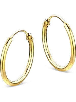 Revoni Złote kolczyki-kreole rozmiar: onesize