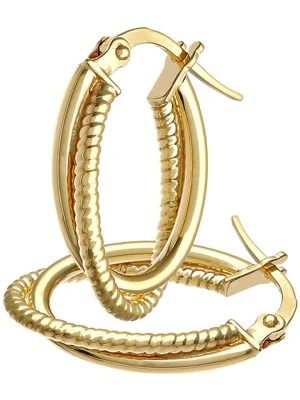 Revoni Złote kolczyki-kreole rozmiar: onesize