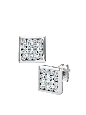 Revoni Złote kolczyki-wkrętki z diamentami rozmiar: onesize