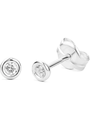 Revoni Złote kolczyki-wkrętki z diamentami rozmiar: onesize