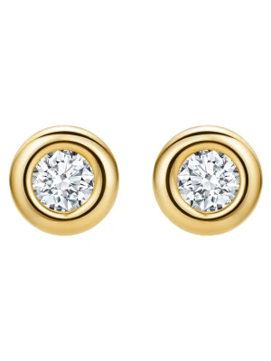 Revoni Złote kolczyki-wkrętki z diamentami rozmiar: onesize