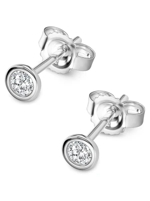 Revoni Złote kolczyki-wkrętki z diamentami rozmiar: onesize