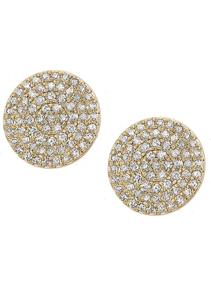 Revoni Złote kolczyki-wkrętki z diamentami rozmiar: onesize