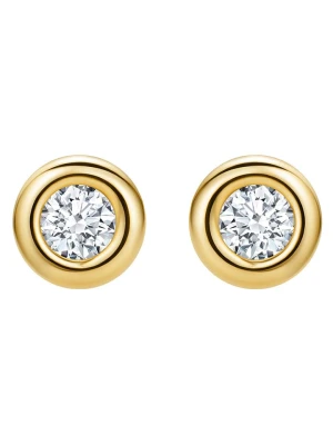 Revoni Złote kolczyki-wkrętki z diamentami rozmiar: onesize