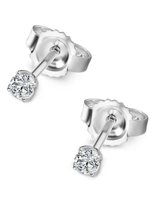 Revoni Złote kolczyki-wkrętki z diamentami rozmiar: onesize