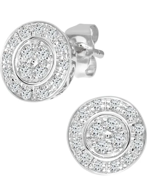 Revoni Złote kolczyki-wkrętki z z diamentami rozmiar: onesize