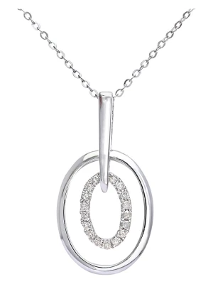 Revoni Złoty naszyjnik z diamentami - dł. 46 cm rozmiar: onesize srebrny