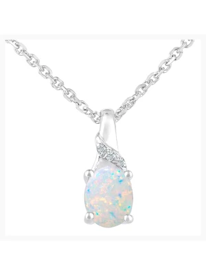 Revoni Złoty naszyjnik z diamentową zawieszką - dł. 45 cm rozmiar: onesize