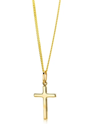 Revoni Złoty naszyjnik z zawieszką - dł. 45 cm rozmiar: onesize