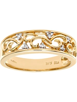 Revoni Złoty pierścionek z diamentami rozmiar: 50