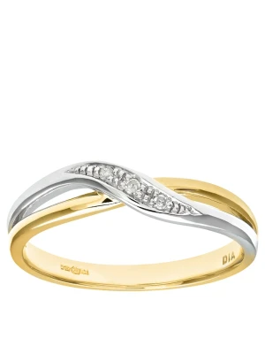 Revoni Złoty pierścionek z diamentami rozmiar: 58