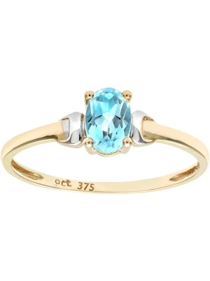 Revoni Złoty pierścionek z topazem rozmiar: 48