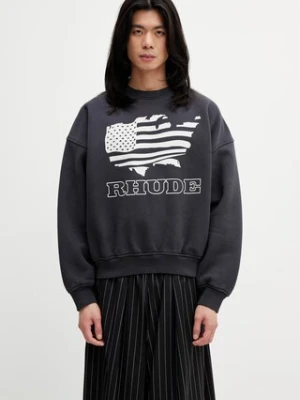 RHUDE Banner Crewneck bluza bawełniana męska