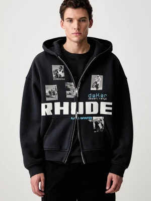 RHUDE bluza z kapturem bawełniana męska