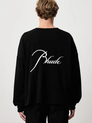 RHUDE Classique Reverse longsleeve męski bawełniany