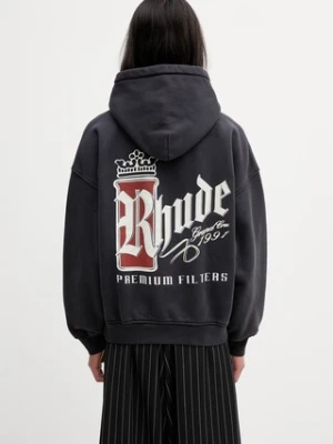 RHUDE Fumar 91 bluza z kapturem bawełniana męska