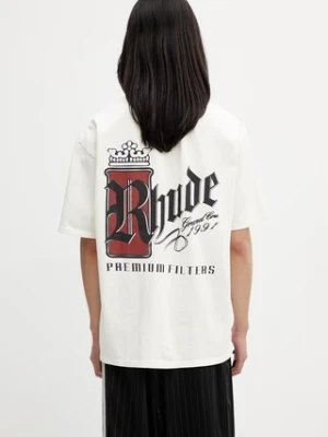 RHUDE Fumar 91 T-shirt męski bawełniany