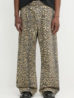 RHUDE jeansy Leopard Drop-Crotch męskie RHSS25PA05012