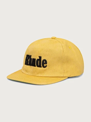 RHUDE Logo czapka z daszkiem skórzana męska