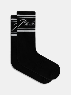 RHUDE skarpetki Script logo