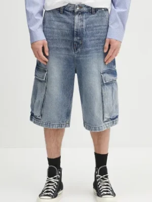 RHUDE szorty jeansowe Cargo Denim Baggy męskie kolor niebieski RHPS25SH05012