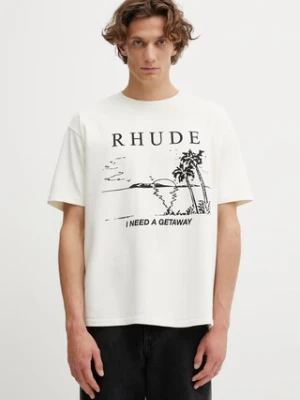 RHUDE t-shirt bawełniany I Need A Getaway