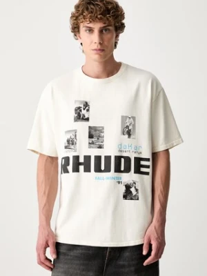 RHUDE T-shirt bawełniany męski