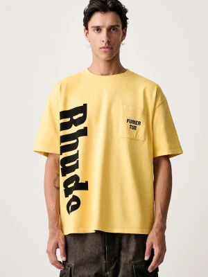 RHUDE T-shirt bawełniany męski
