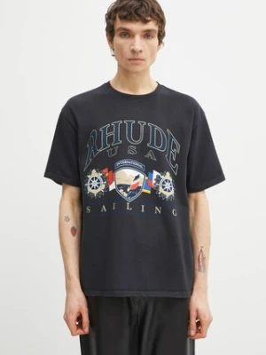 RHUDE t-shirt bawełniany USA Sailing Icon