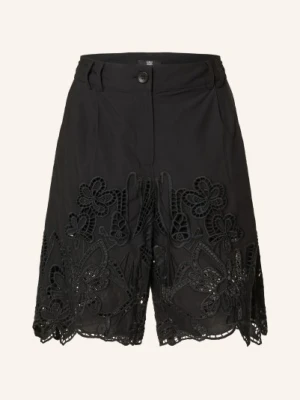 Riani Bermudy Z Dziurkami schwarz