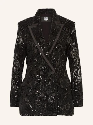 Riani Blezer Koronkowy Z Cekinami schwarz