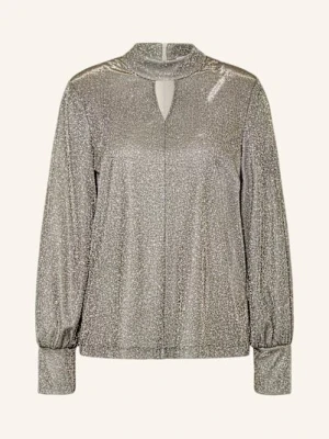 Riani Bluzka Z Błyszczącą Przędzą I Wycięciem braun